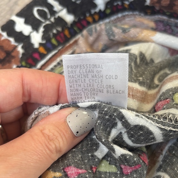 Rachel Zoe Floral Wide Leg Boho Pants - Multicolor - Picture 10 of 10